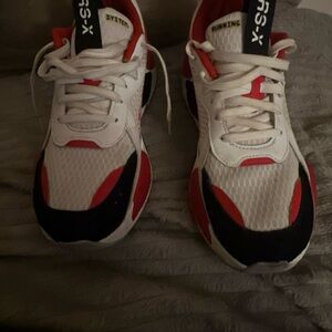 Puma White and Red Men's Sneakers